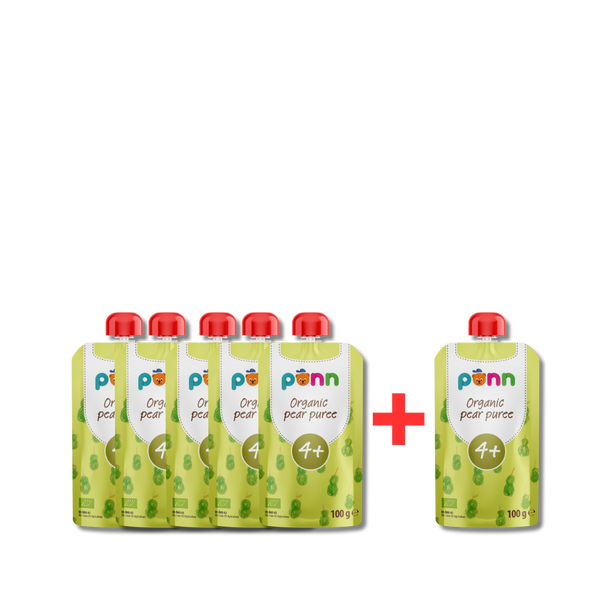 Pear puree 4+ months buy 5 get 1 free